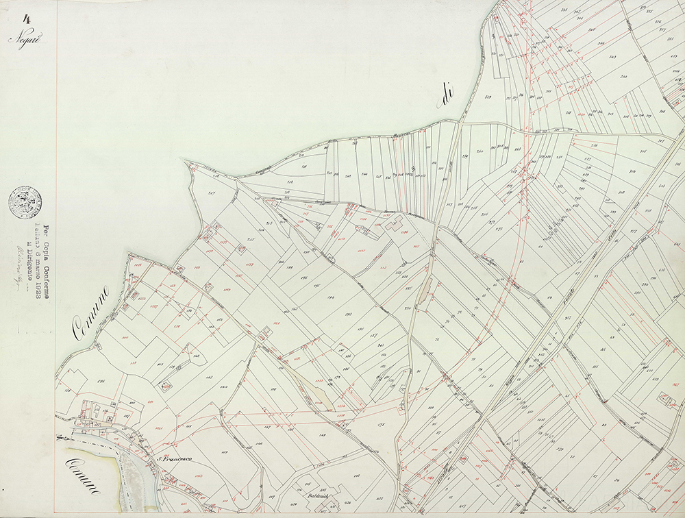 Mappa fucina via S.Francesco